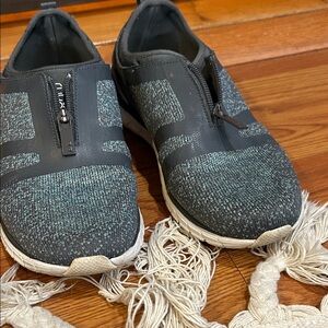 Ryka Slip-On Athletic Sneakers in Teal and Black